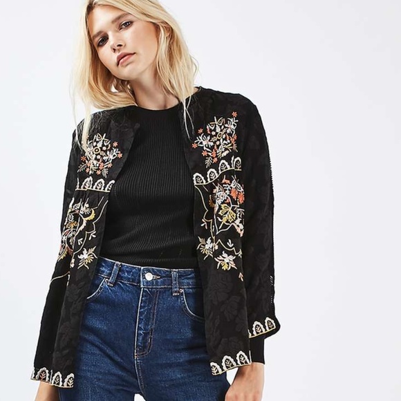 topshop floral jacket
